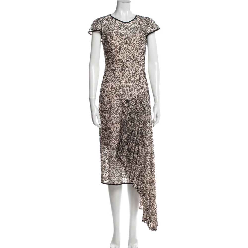 Milly cap sleeve midi dress size 8